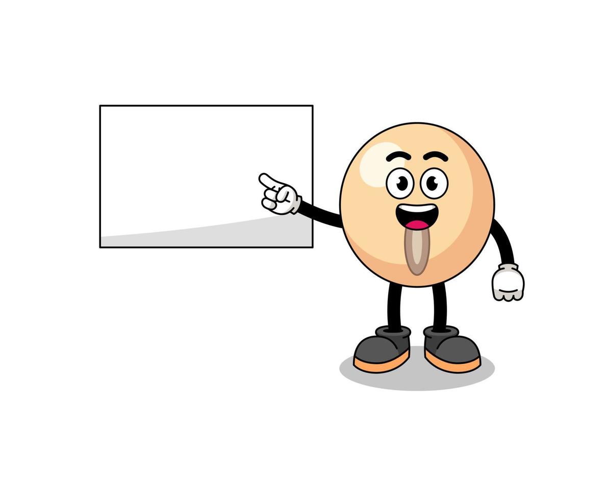 soy bean illustration doing a presentation vector