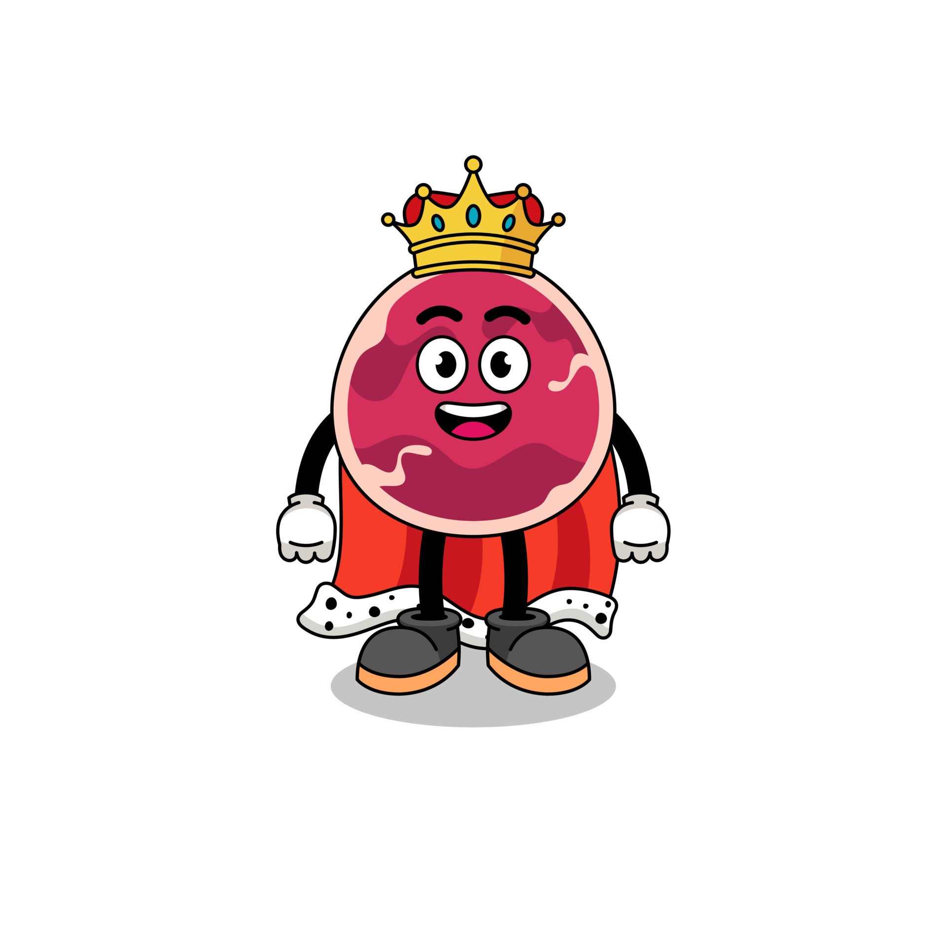 Mascot Illustration of meat king 7889479 Vector Art at Vecteezy