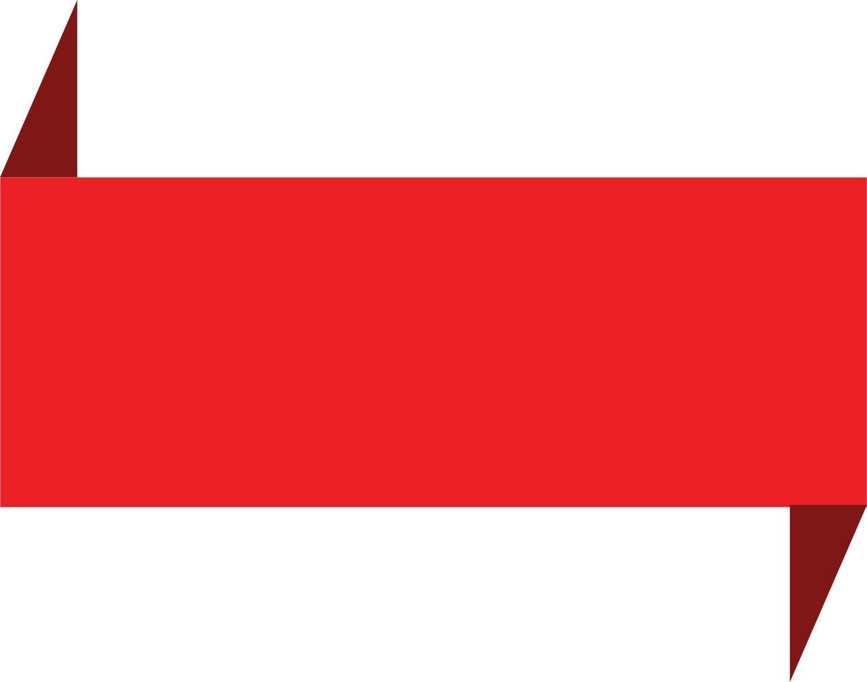 red ribbon banner on white background. red ribbon banner sign. 7889647