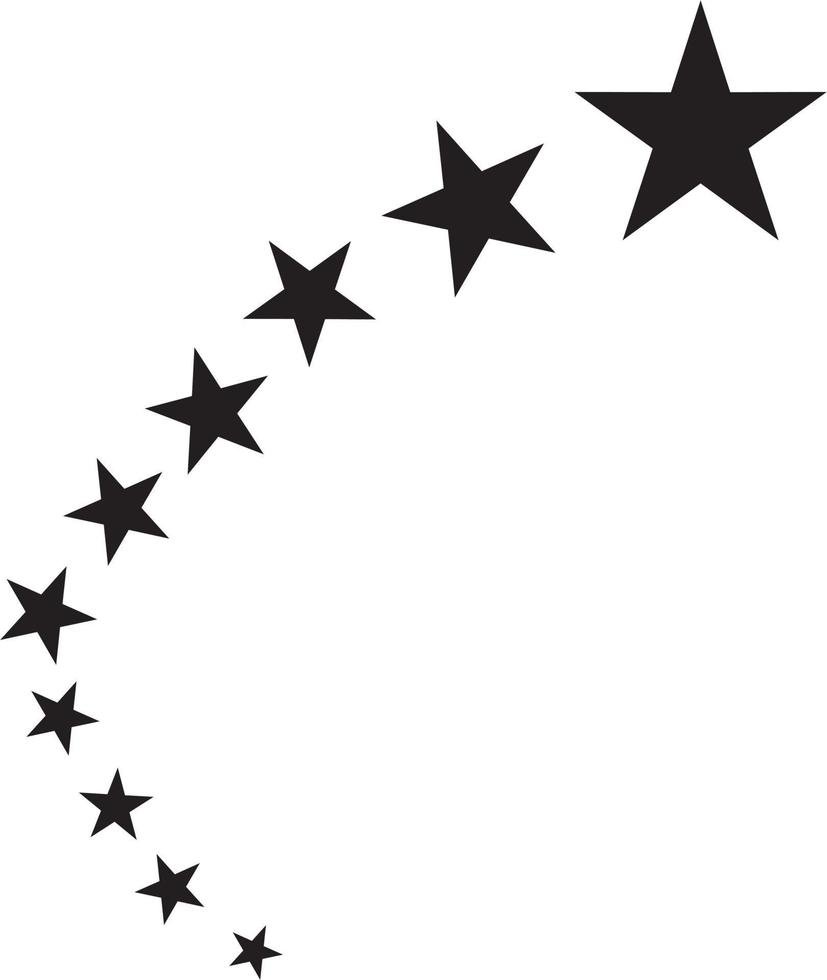 icono de estrella tatuajes de diseño de estrellas. vector