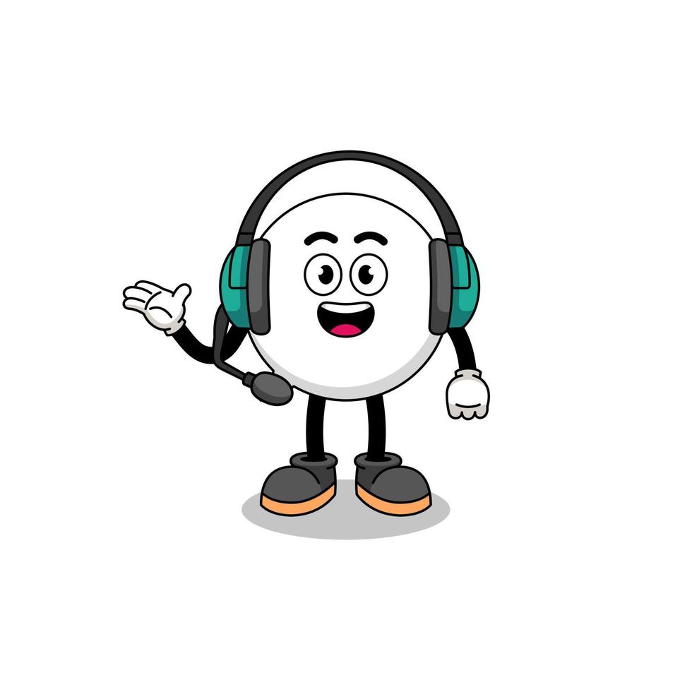 Mascot Illustration of speech bubble as a customer services vector