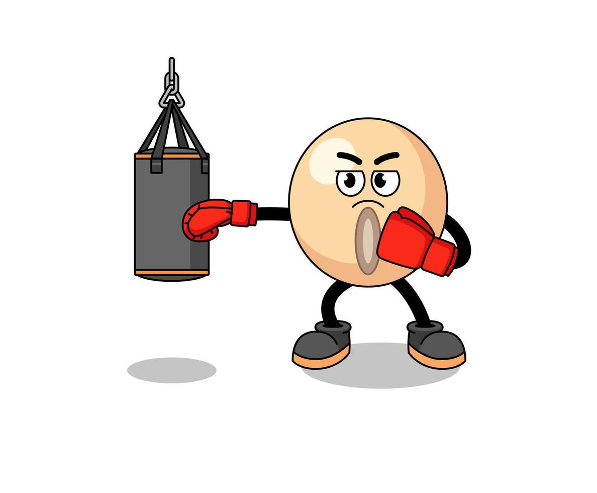 Illustration of soy bean boxer vector