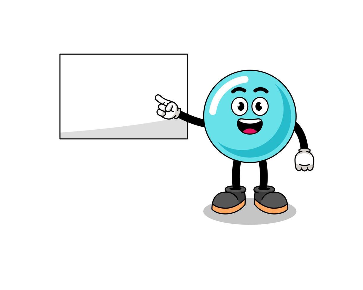 bubble illustration doing a presentation vector