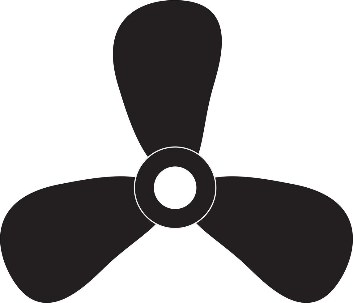 icono de ventilador sobre fondo blanco. signo de ventilador vector