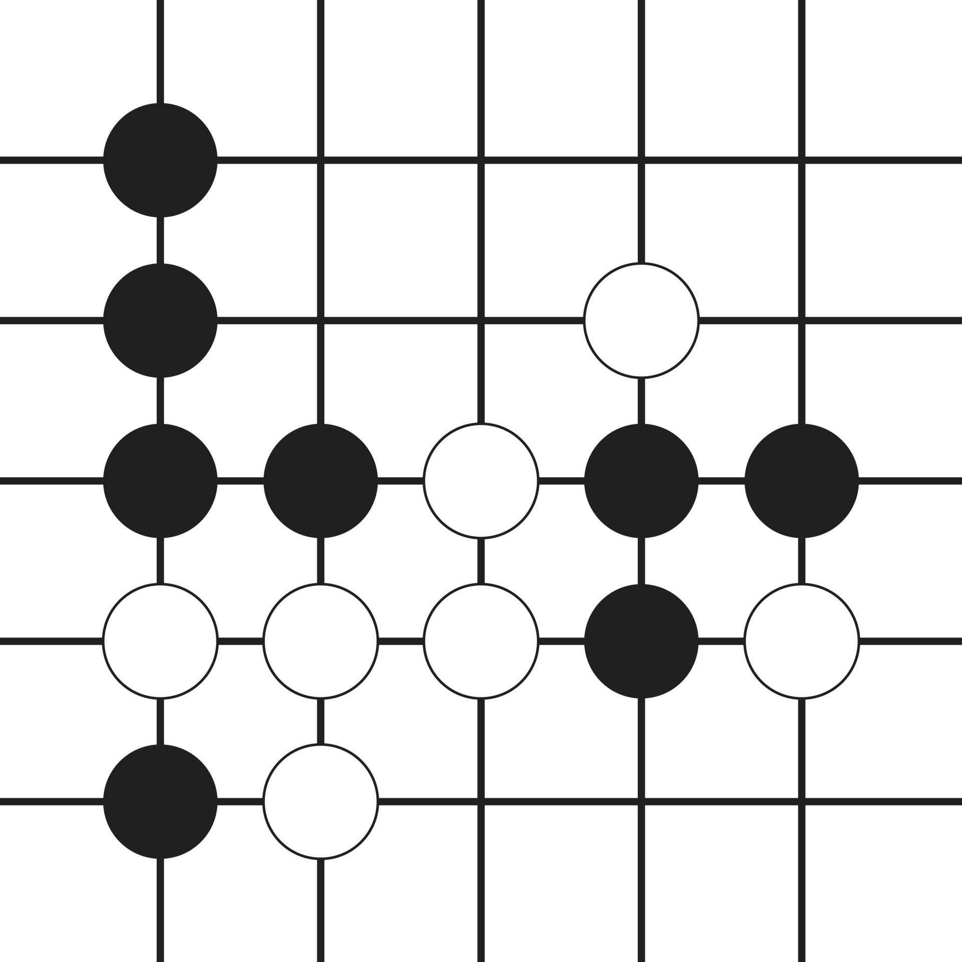 go strategy board game. go game icon on white background. 7890424