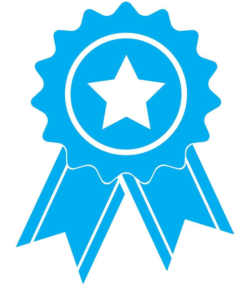 simplemente premia el icono de la medalla. símbolo de la interfaz de usuario del certificado. signo de certificado. vector