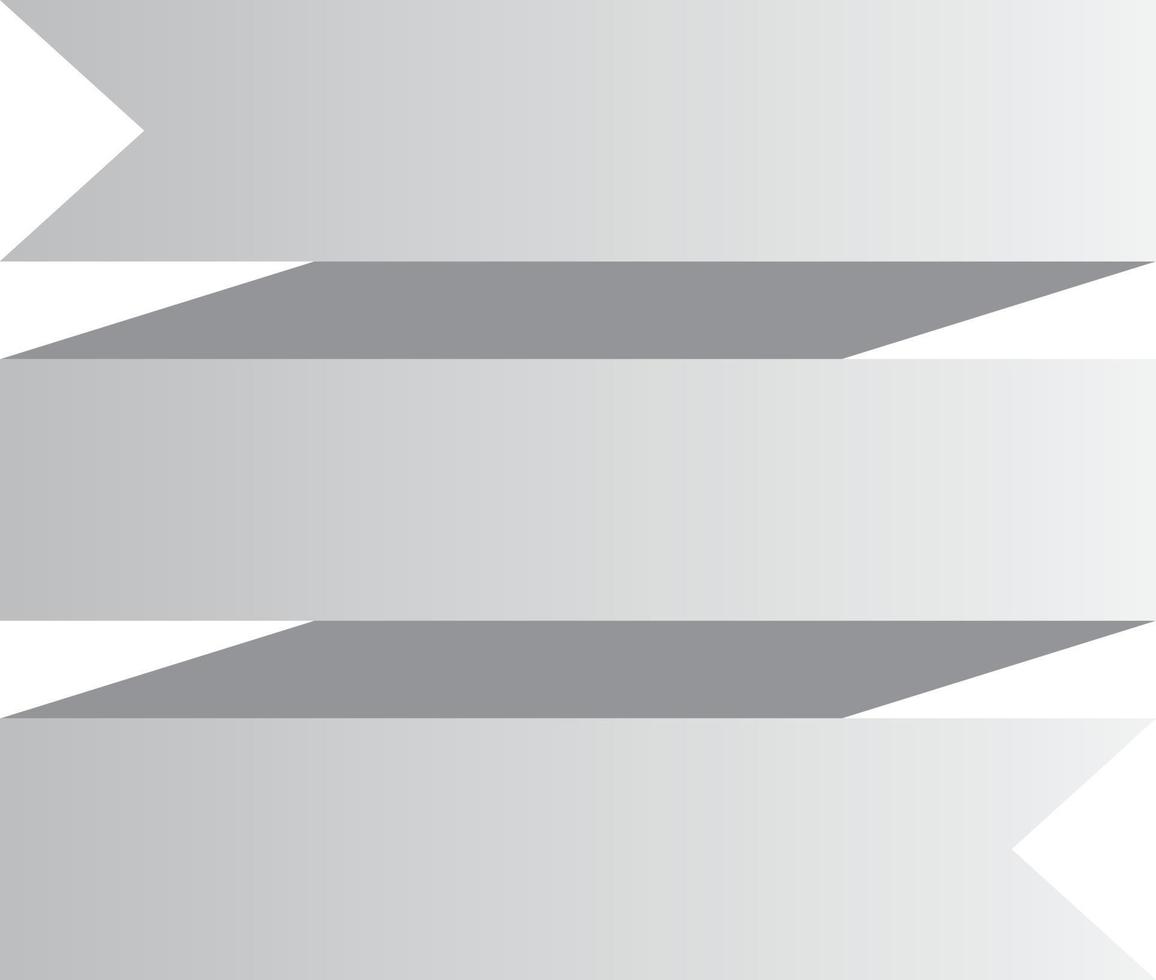 white ribbon banner. white ribbon sign. vector