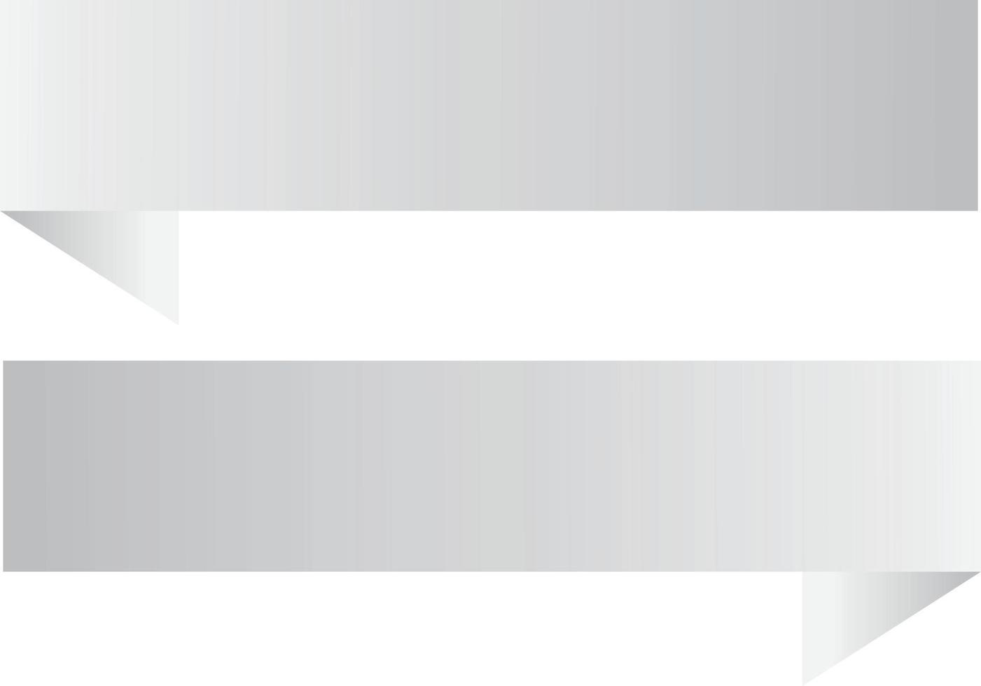 white ribbon banner icon on white background. white ribbon banner sign. vector