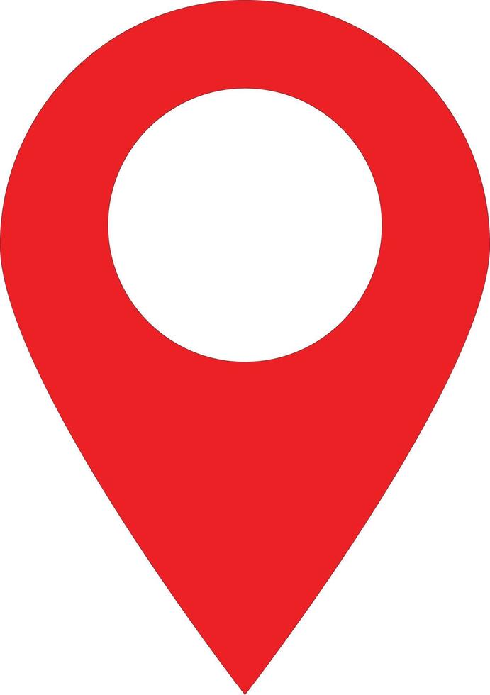 location pin icon. location pin sign. flat style. red location pin symbol. vector