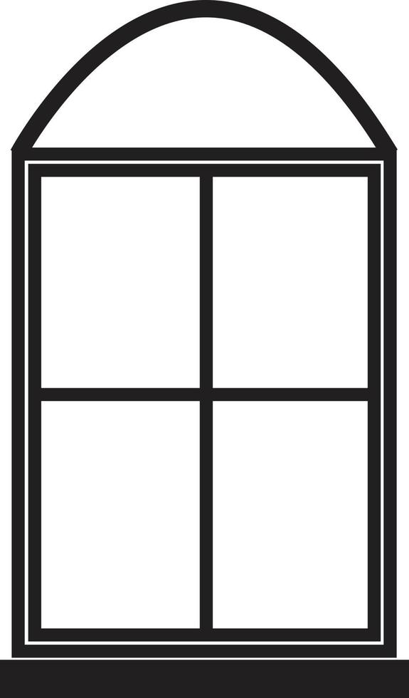 icono de ventanas. signo de ventanas. estilo plano vector