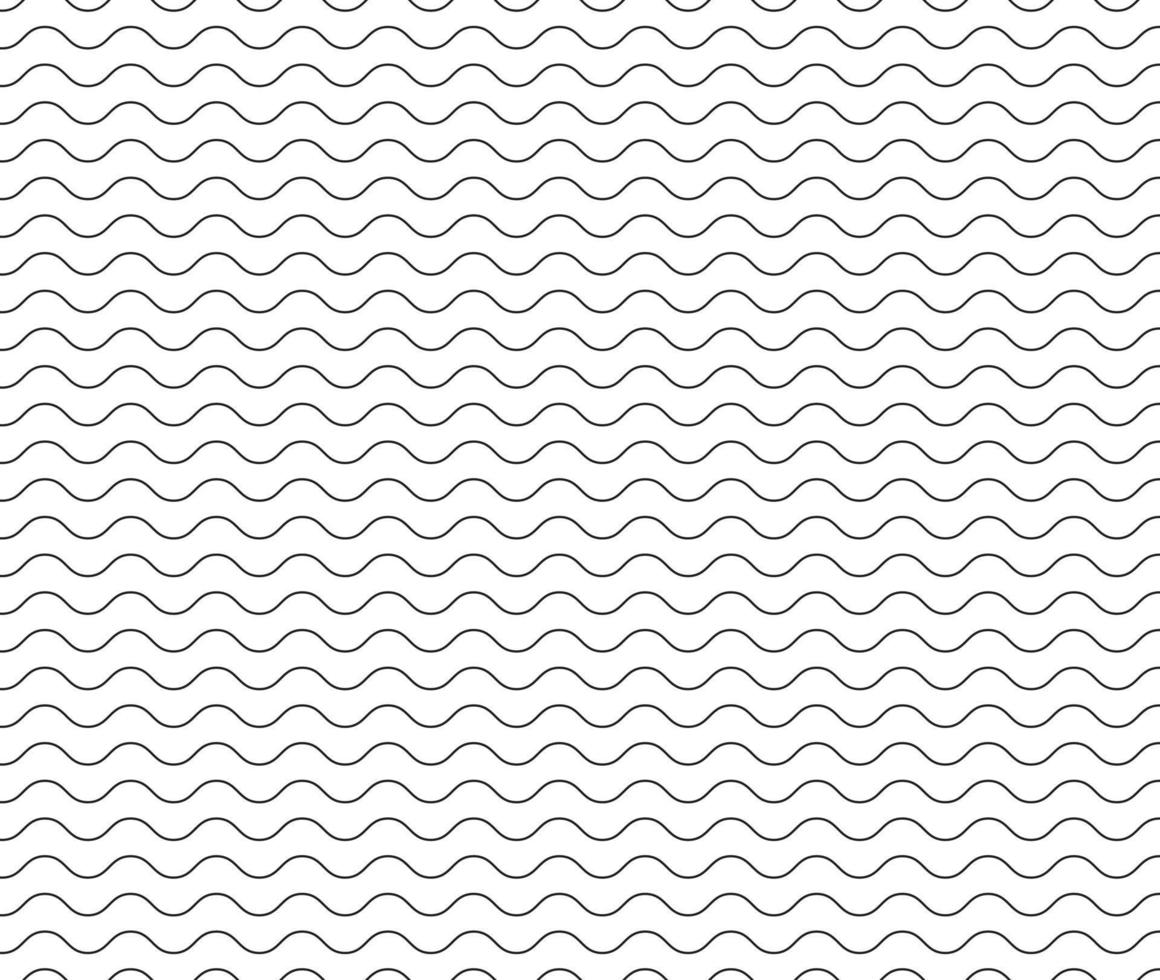 black wave line pattern. black seamless wavy line background. wave pattern. vector