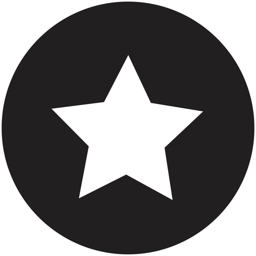 icono de estrella Signo de estrella. favorito o mejor signo. símbolo de clasificación web. vector