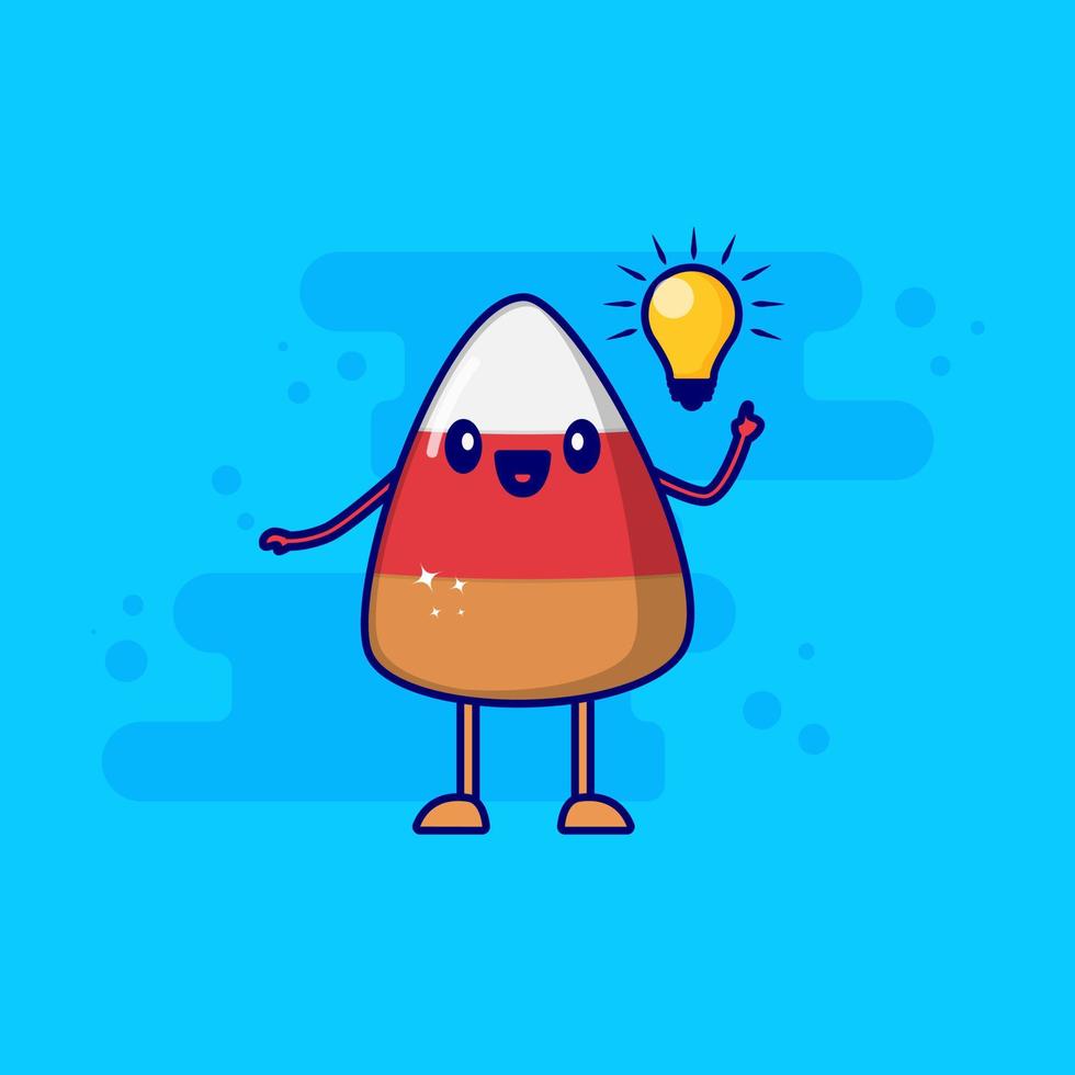 cute cake cartoon character idea vector