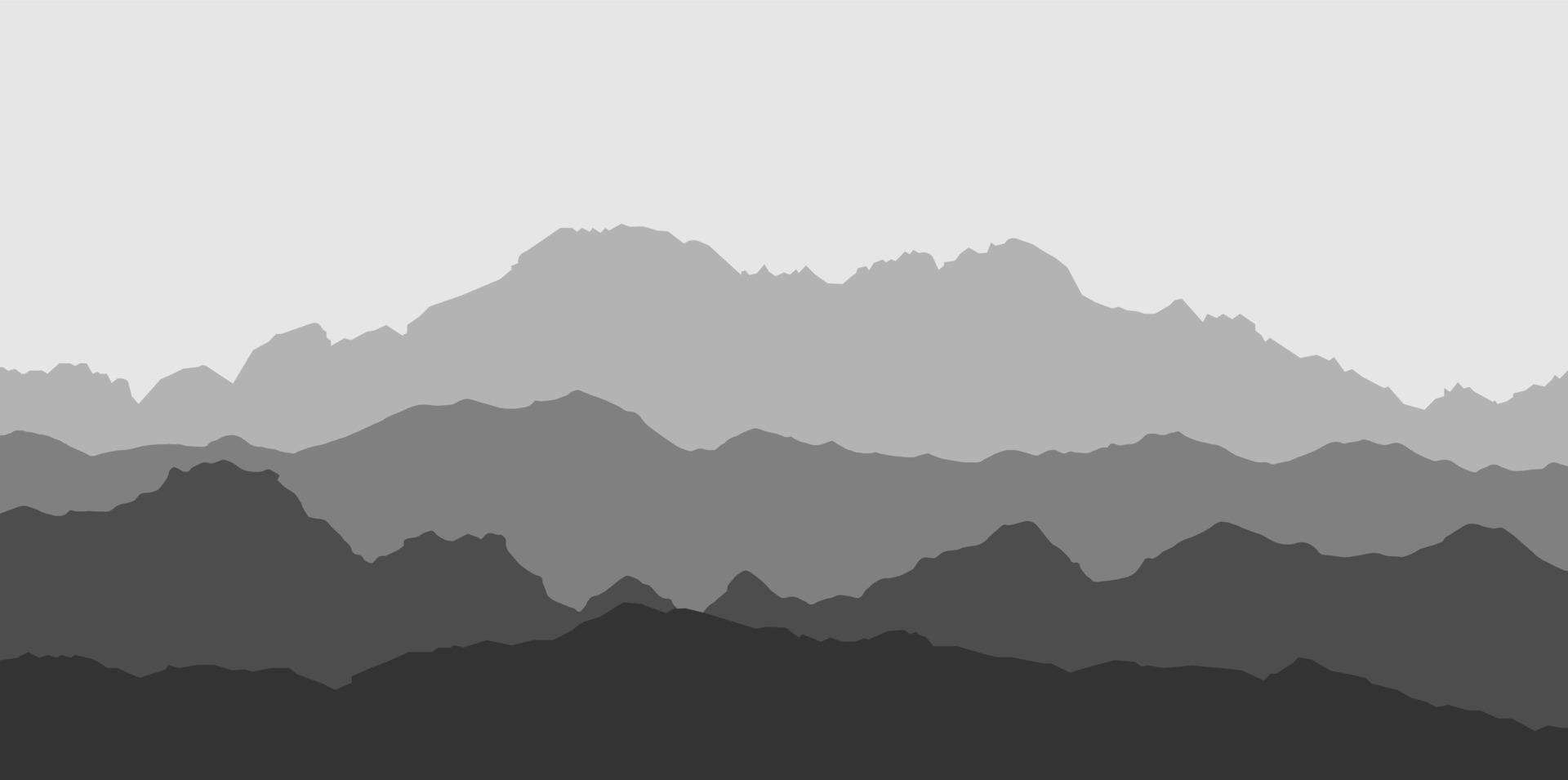 Fantasy on the theme of the mountain landscape vector