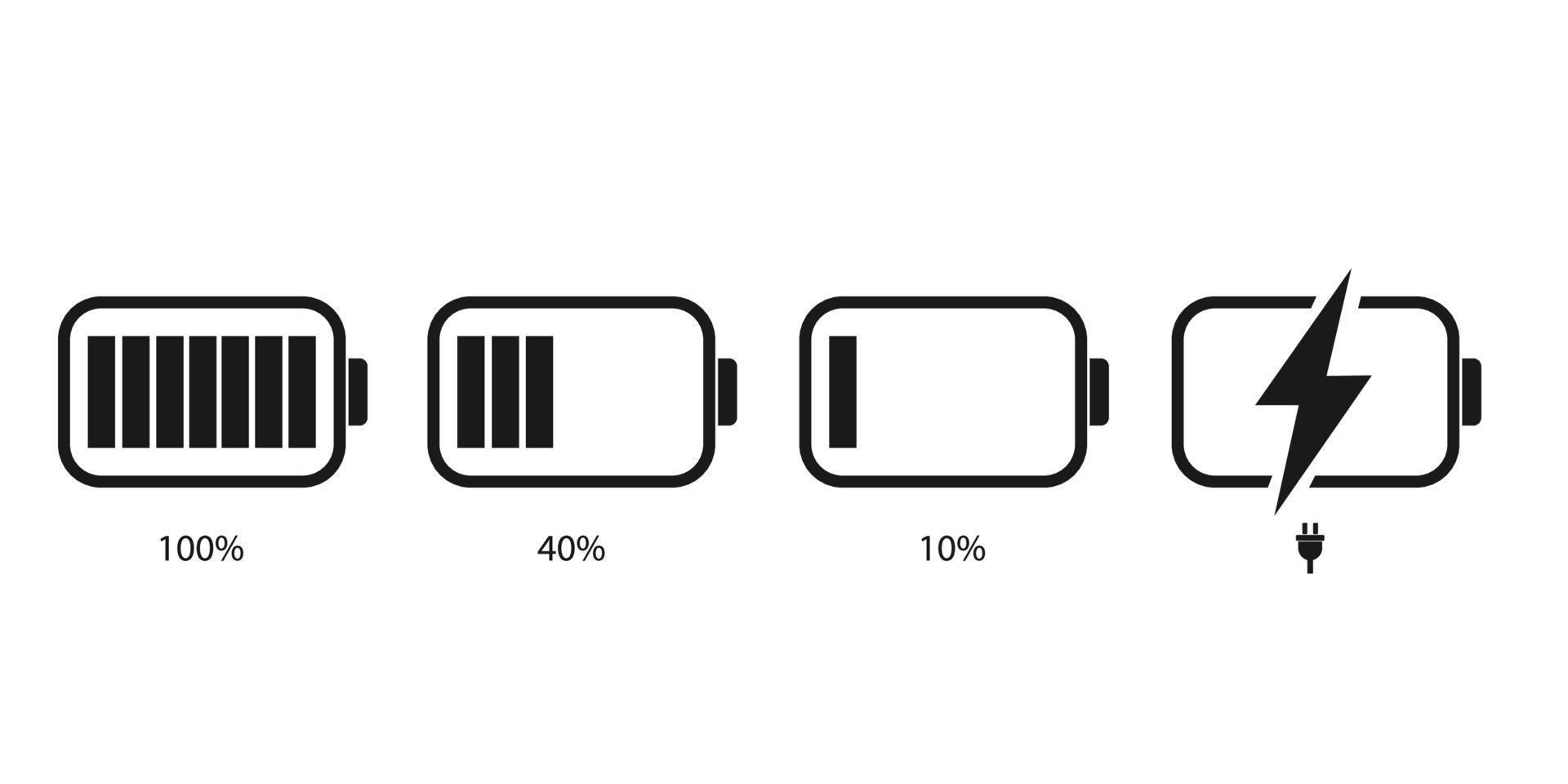 Battery charge level vector