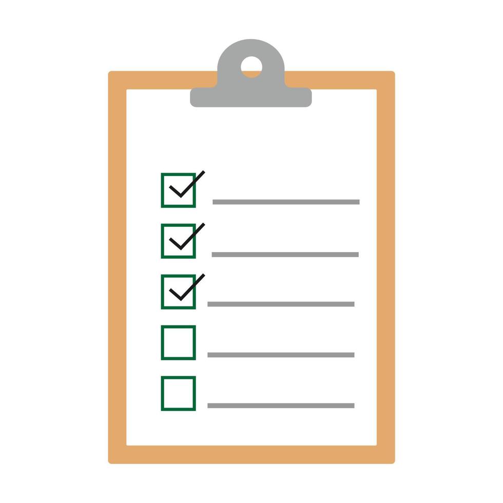 Document with approved sub-paragraphs. vector