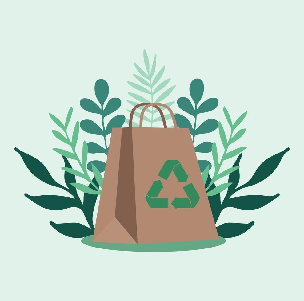 Eco pack of paper vector
