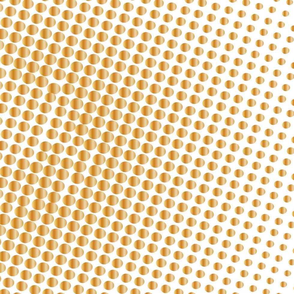 Gold dots on white background vector