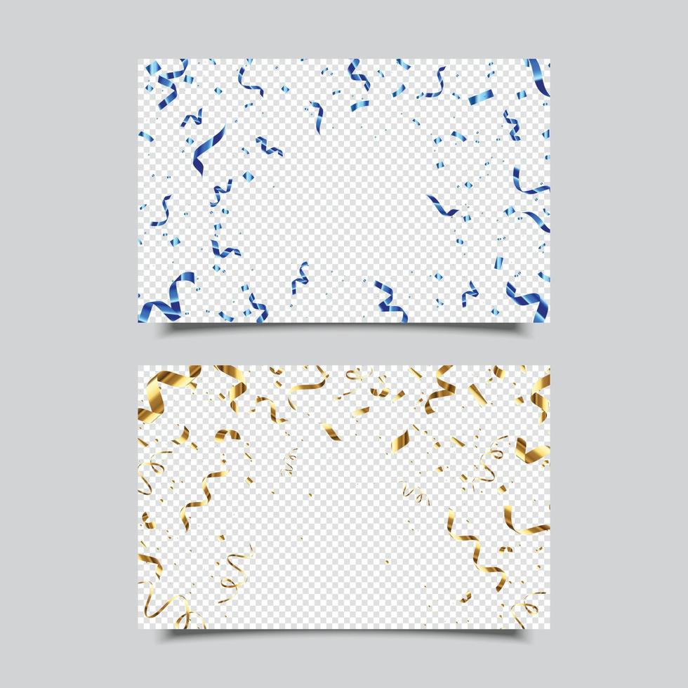 Confetti Elements Set vector