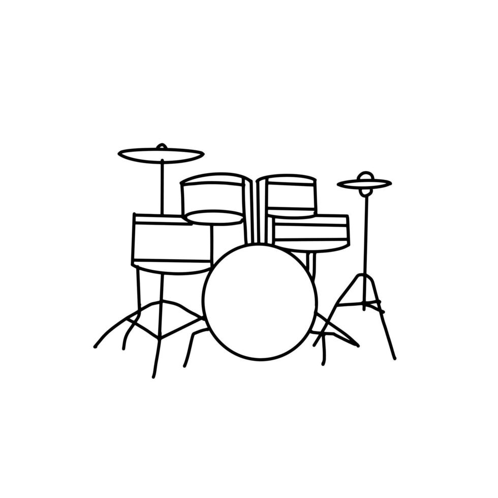 drum Music instrument Entertainment Hand drawn organic line Doodle