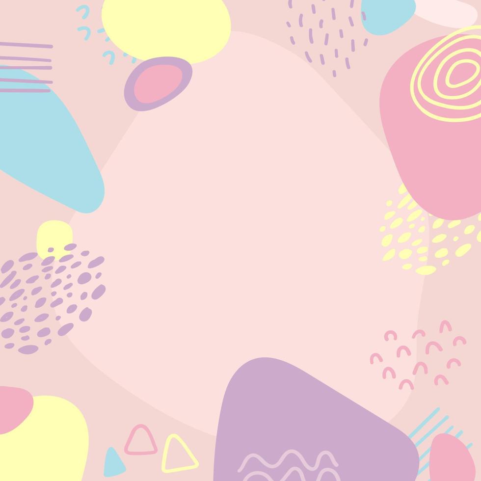 Cute Pastel Abstract Background vector