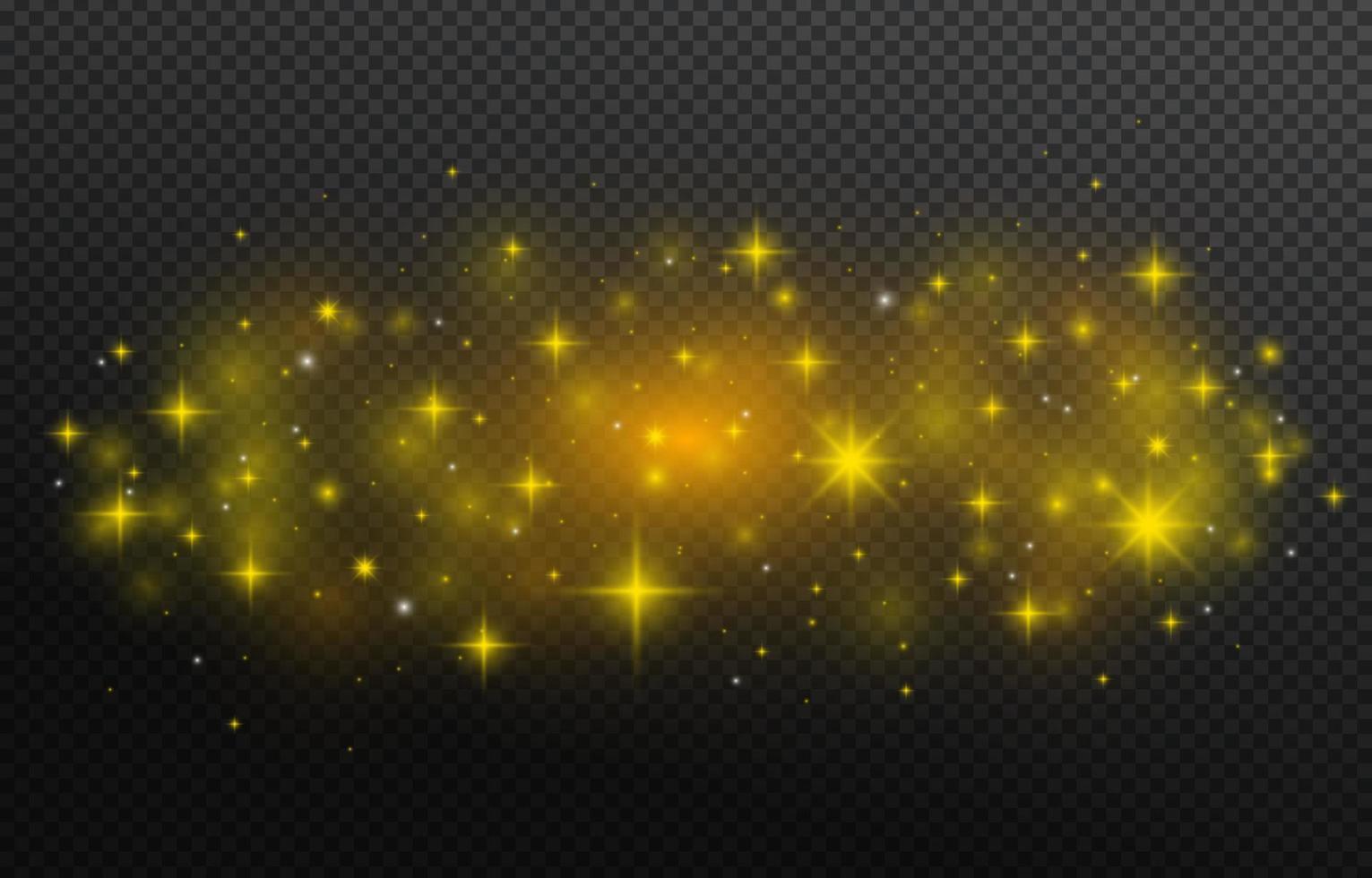 Magical Sparkle Transparent Background vector