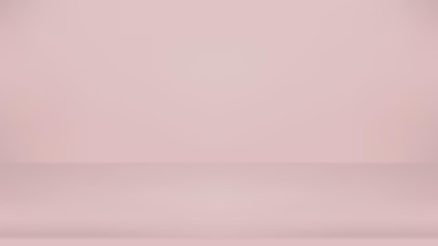 Abstract pastel light pink color tone background. Empty room with spotlight effect. vector