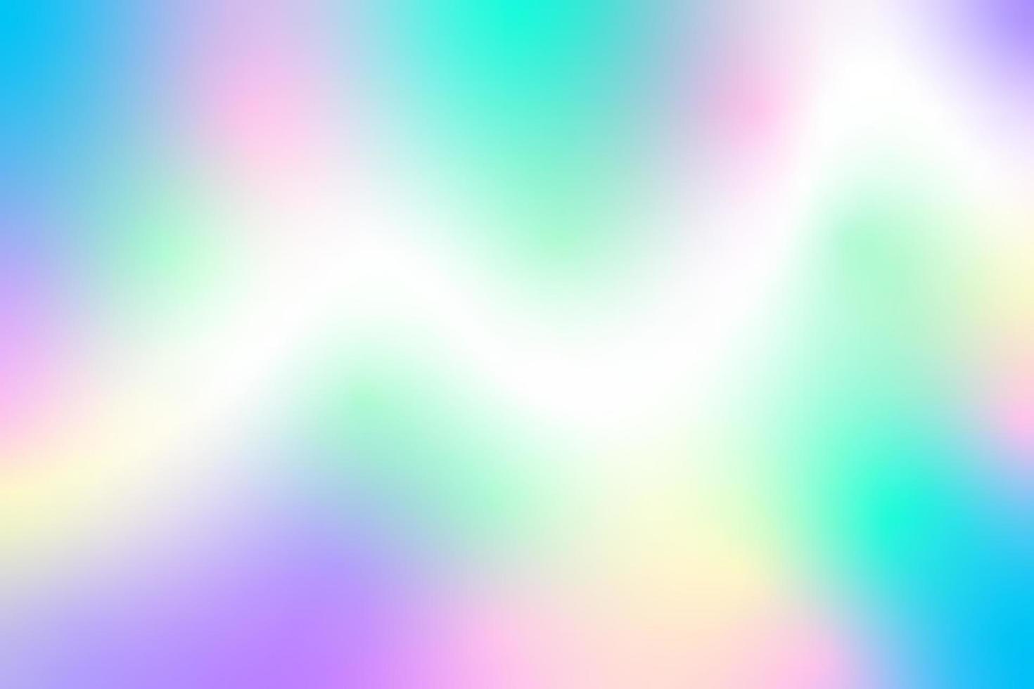 Vector illustration of a colorful holographic foil mesh gradient abstract background.