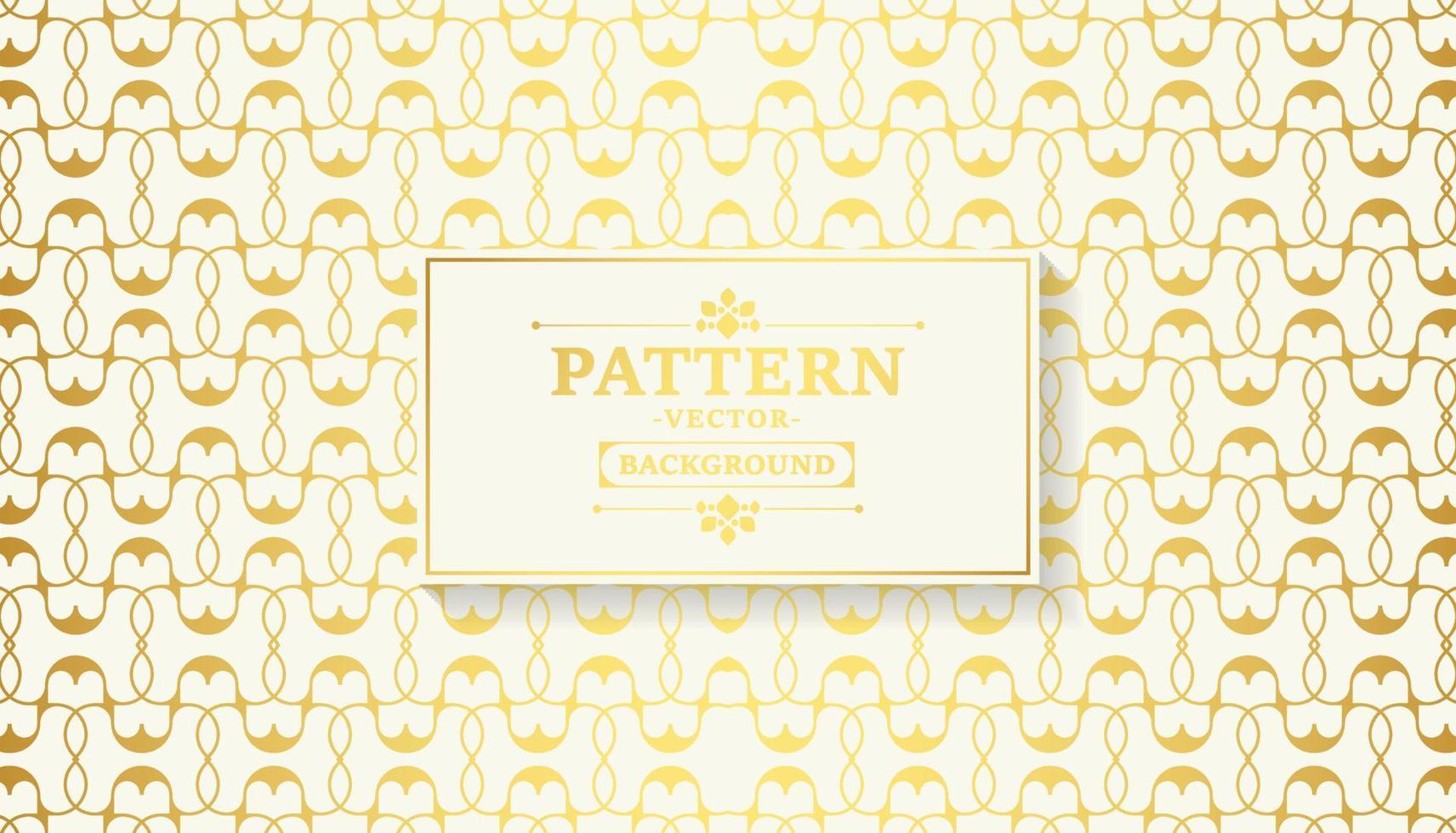 Luxury white ornament pattern design background vector