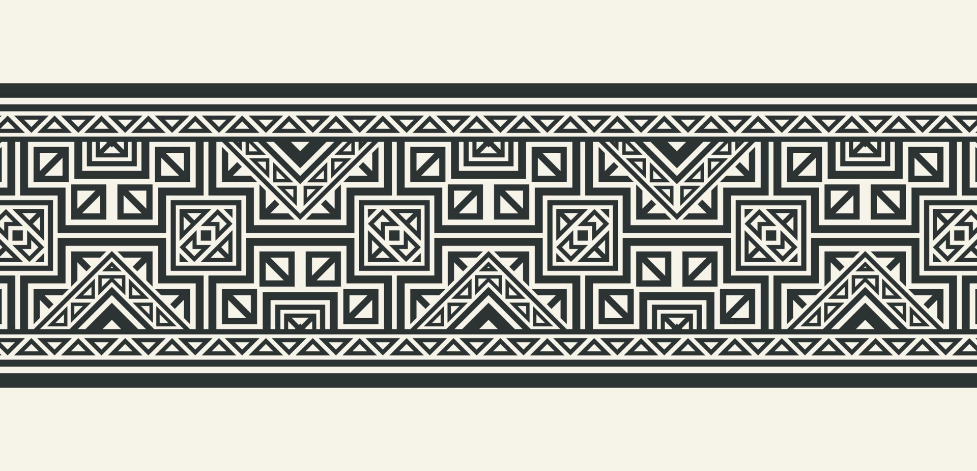 flat ornament line pattern design vector