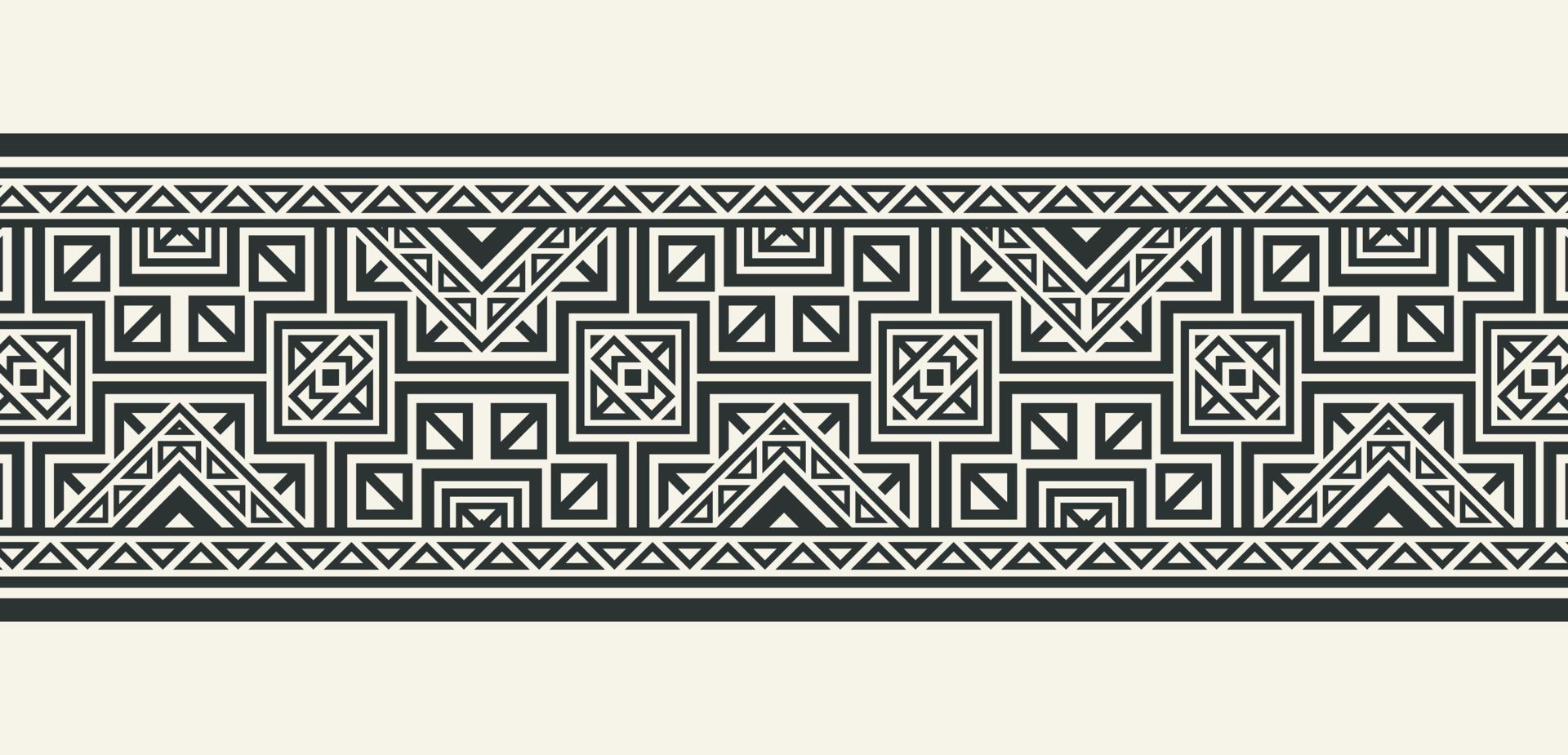 flat ornament line pattern design vector