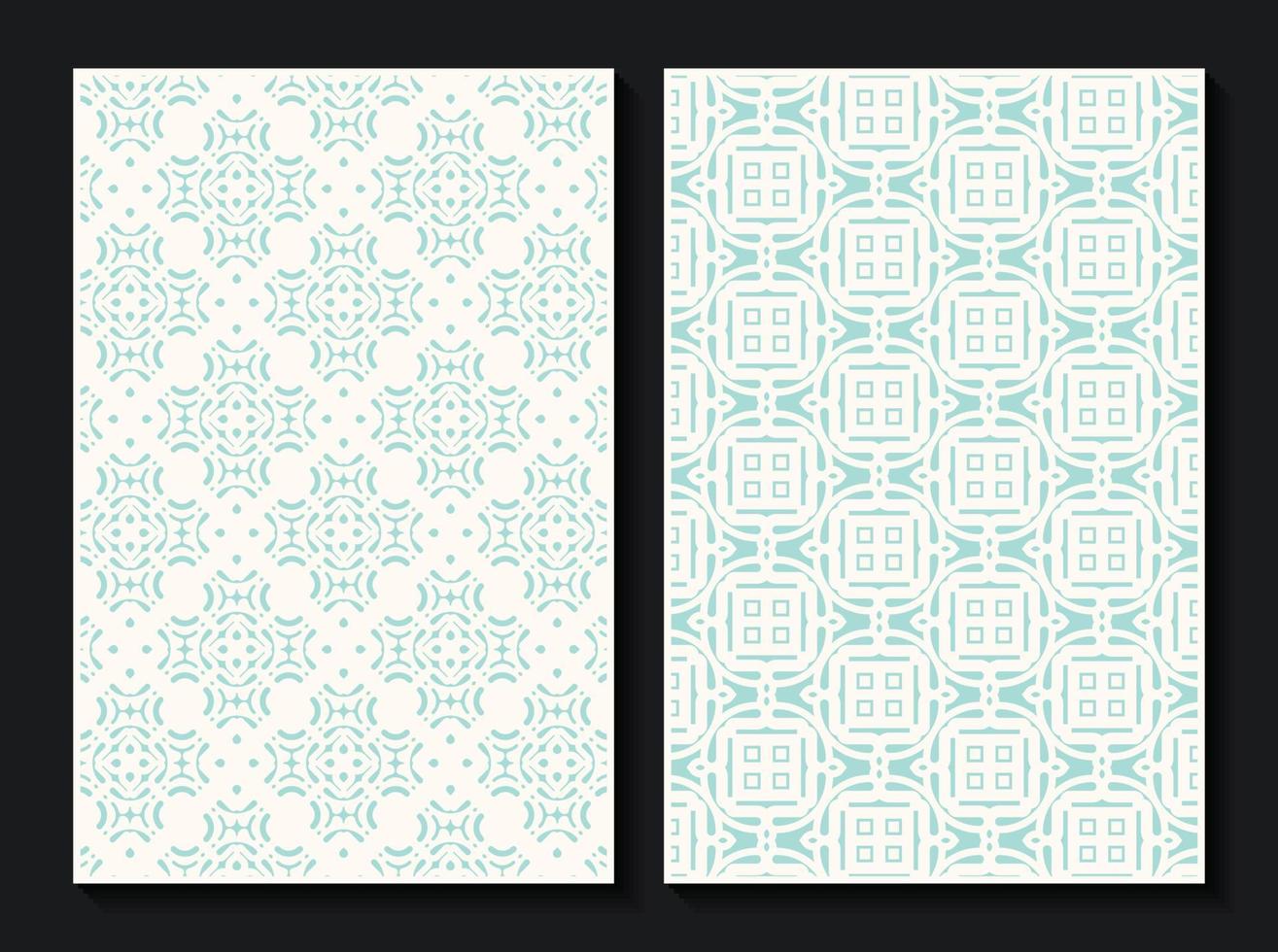 White geometric pattern cover design vector