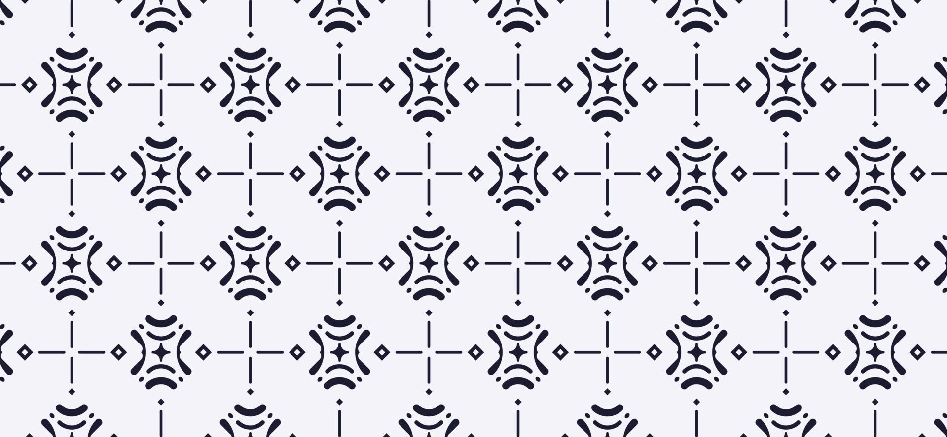 flat ornament line pattern design vector