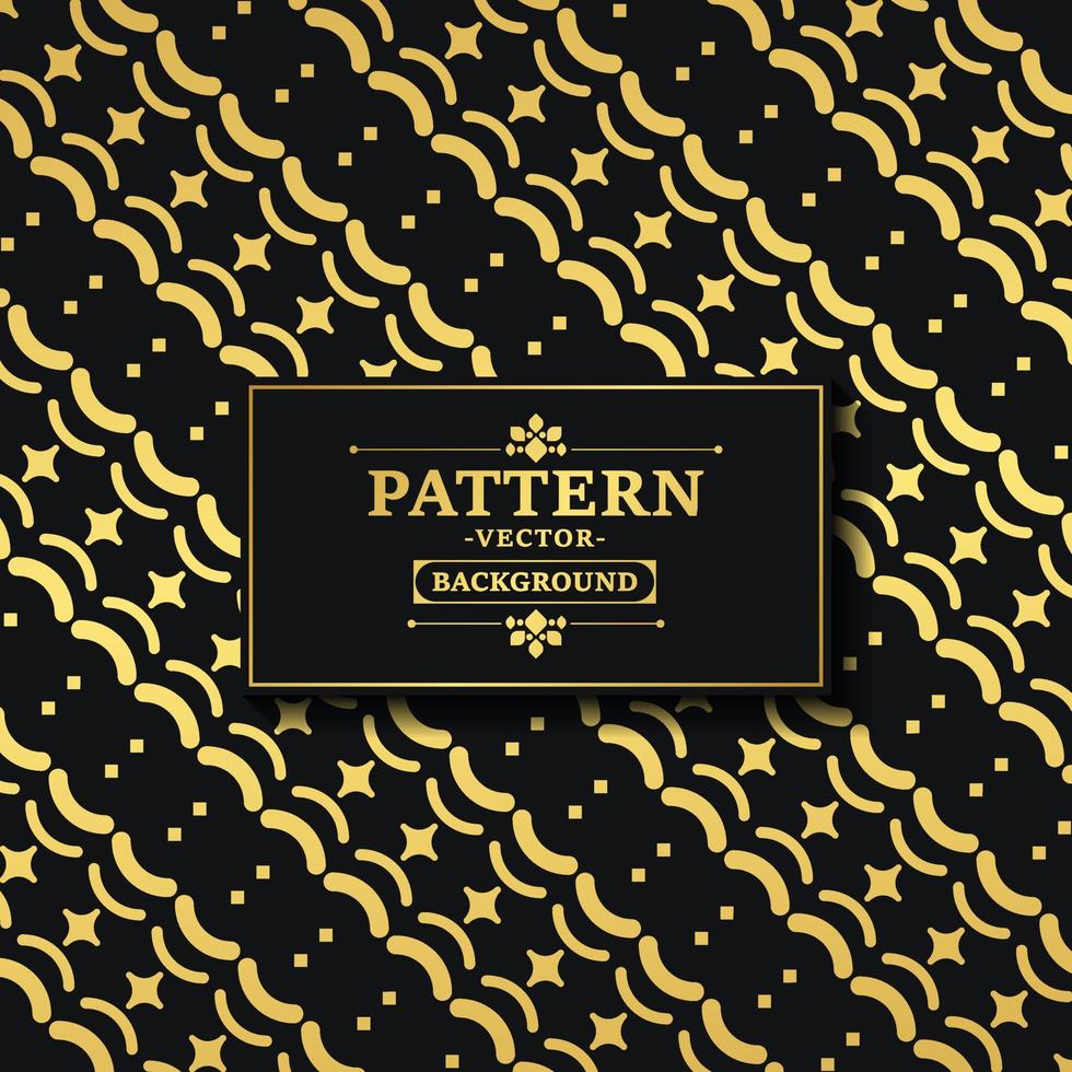 elegant dark and gold geometric pattern background vector