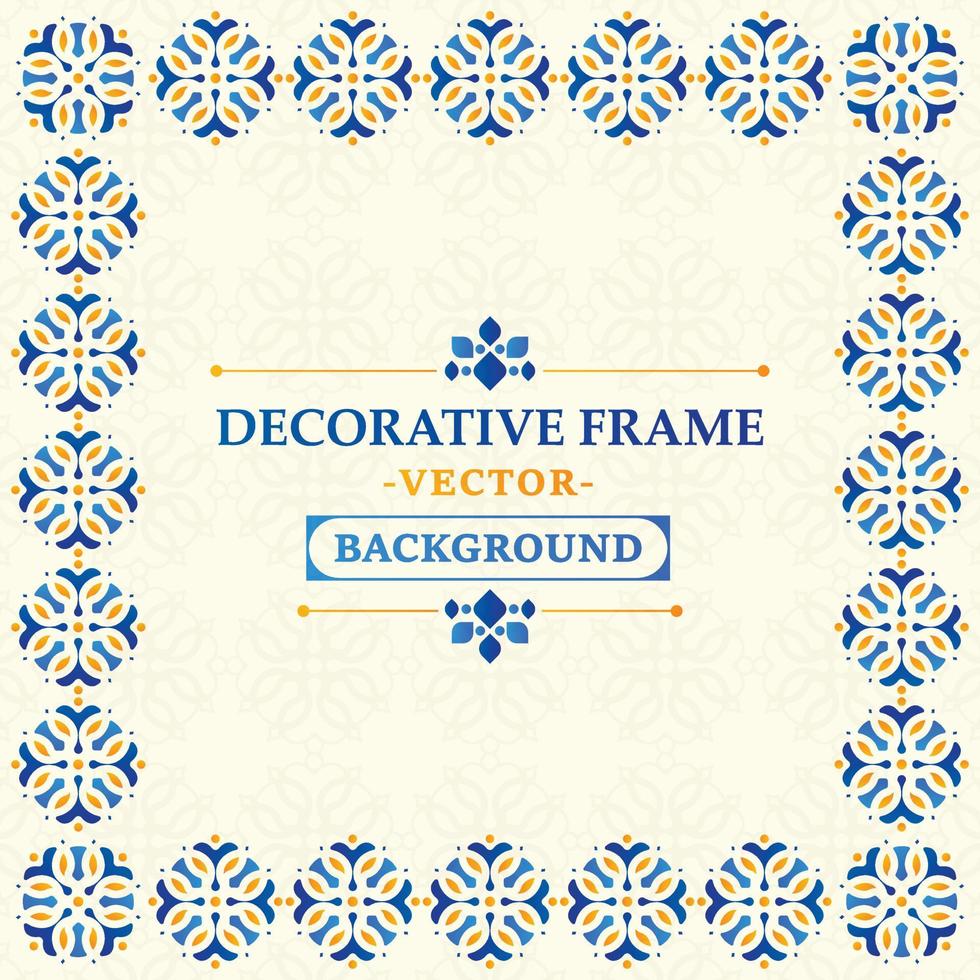 colorful art frame design template vector