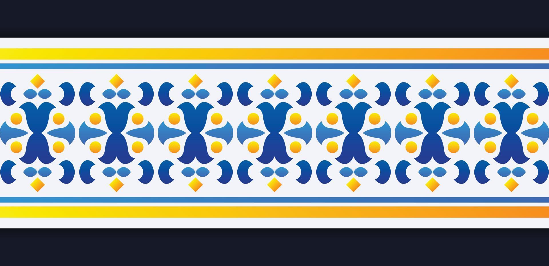 colorful pattern border pattern design vector