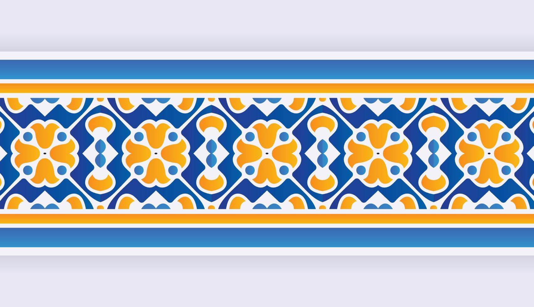 colorful pattern border pattern design vector