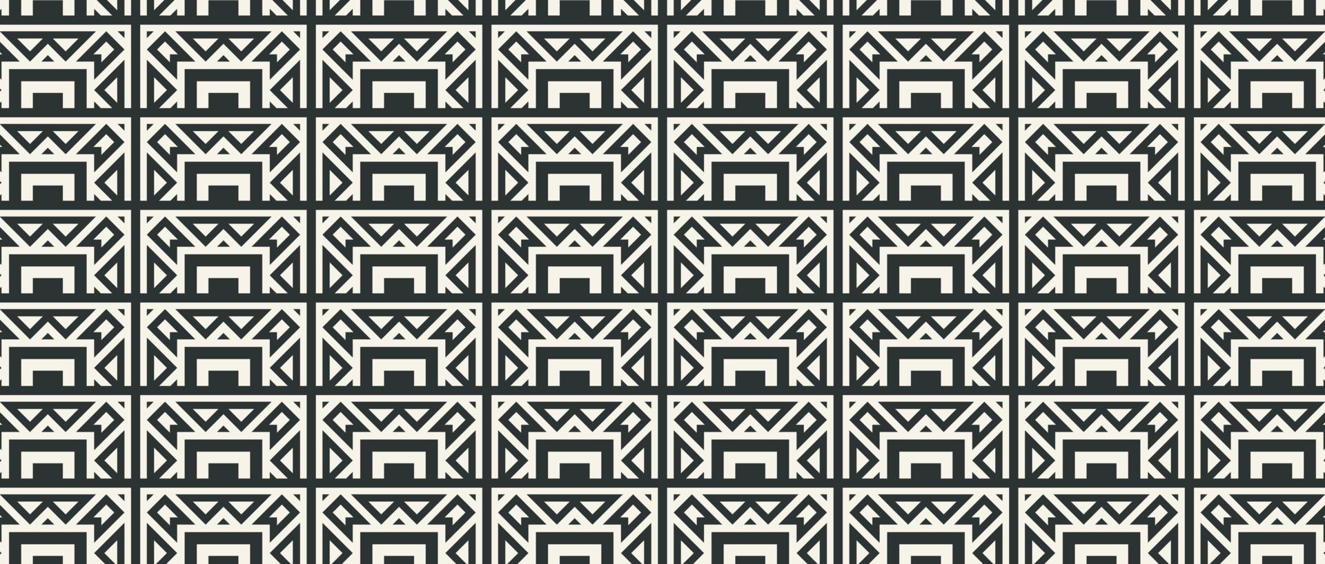 flat ornament line pattern design vector