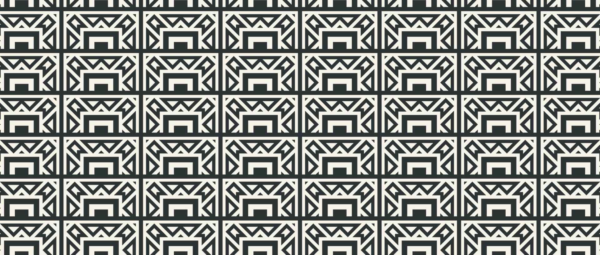 flat ornament line pattern design vector