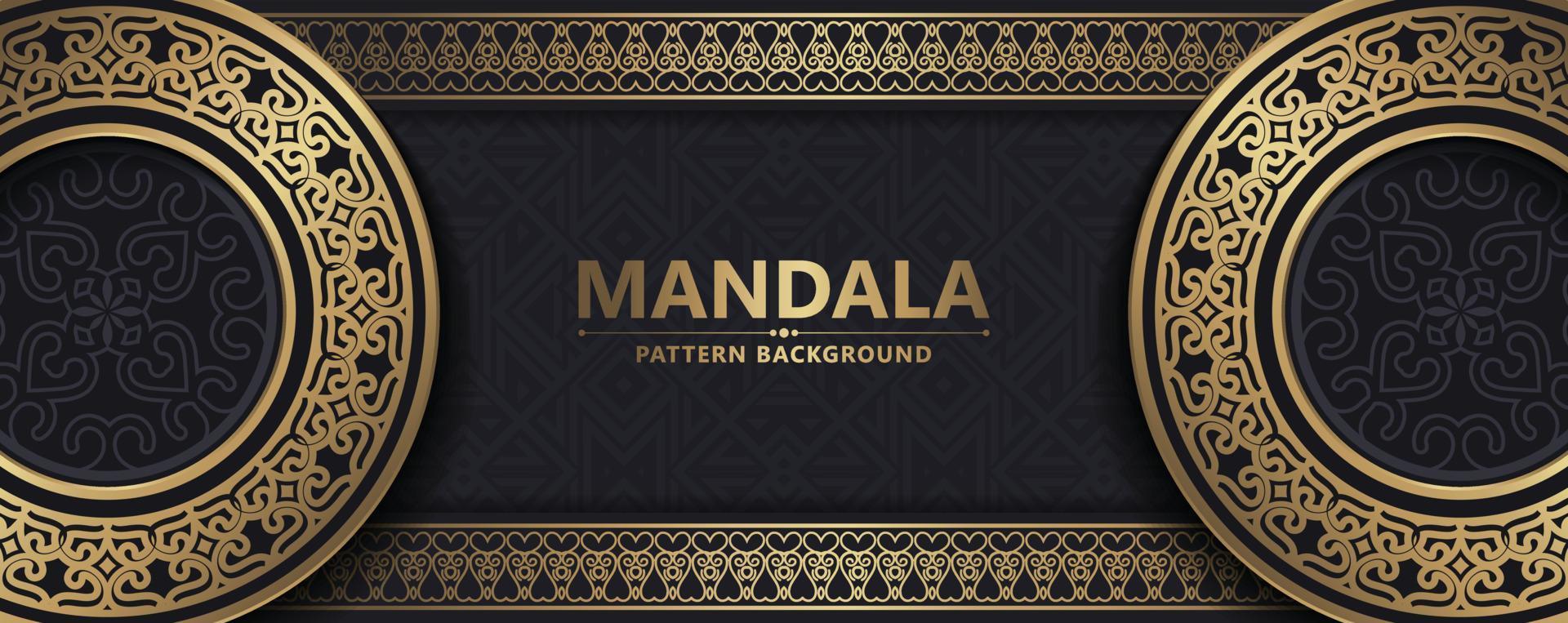 Luxury ornamental mandala background with arabic islamic east pattern style premium vector