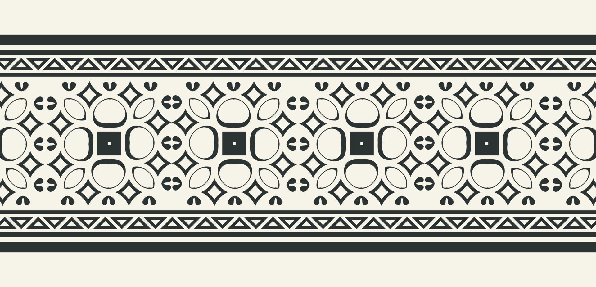 flat ornament line pattern design vector