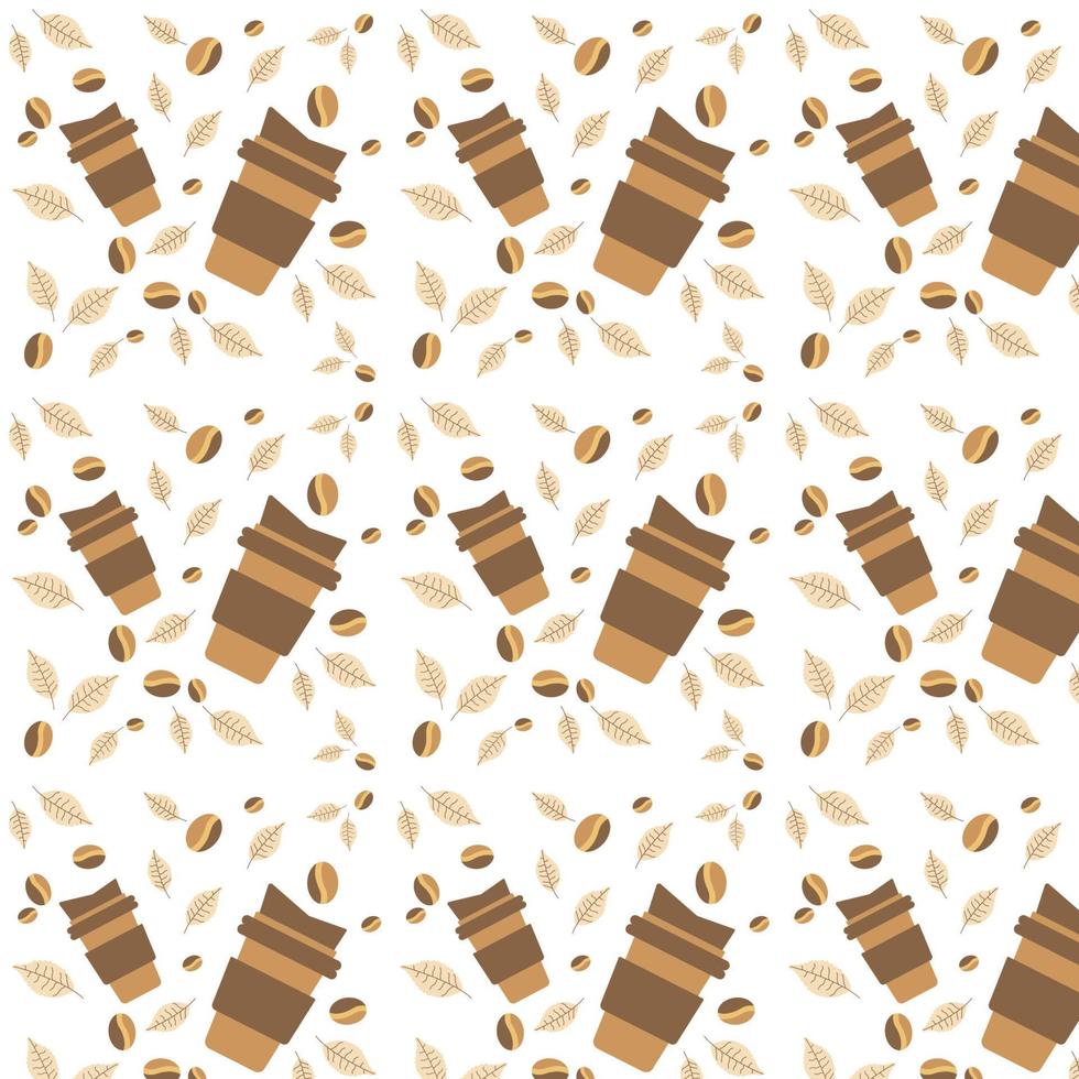 Coffee grande cup pattern design vector