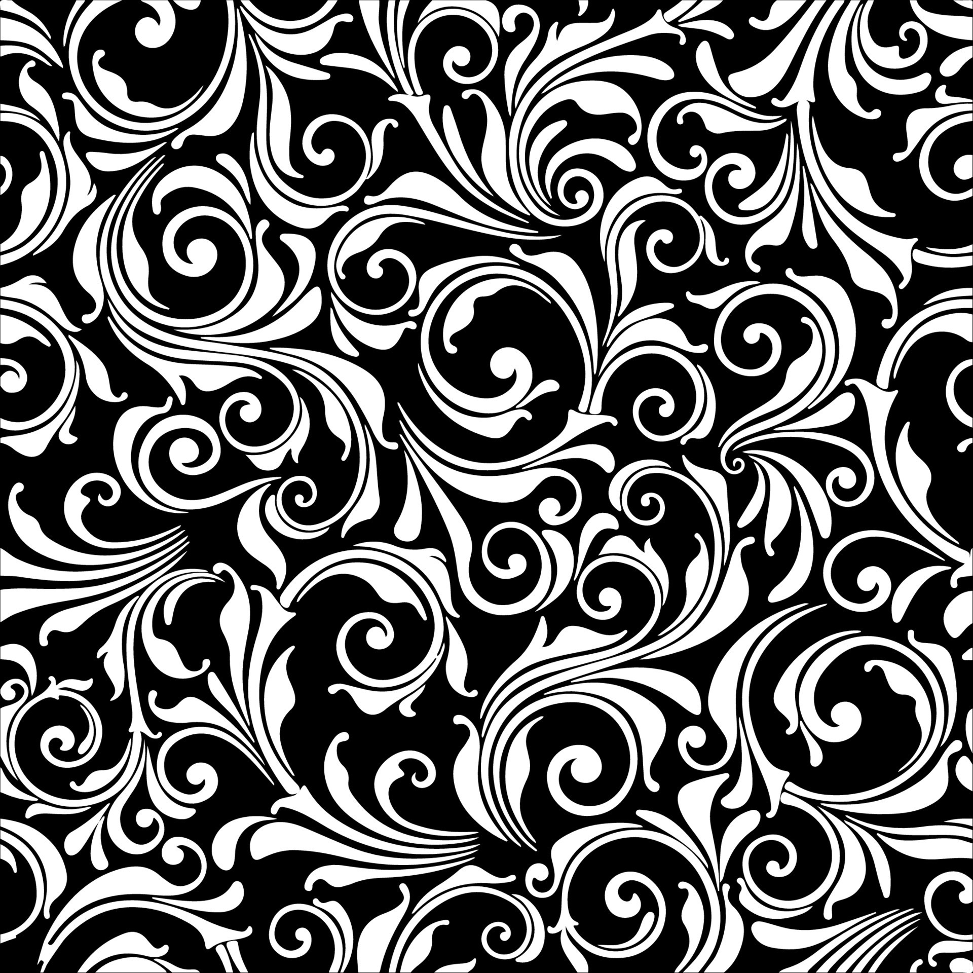 Collection of Vector floral background black and white Images and ...