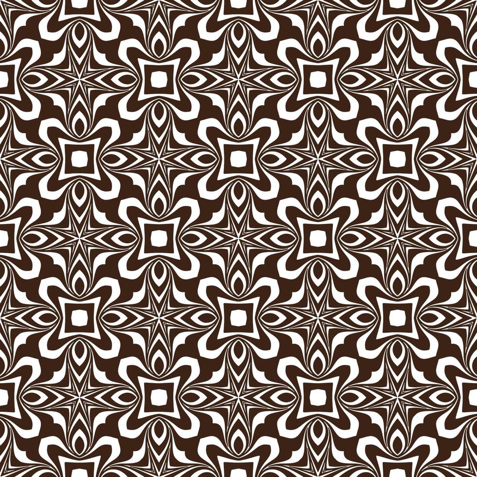 Black and White Seamless Repeated Geometric Art Pattern Background vector