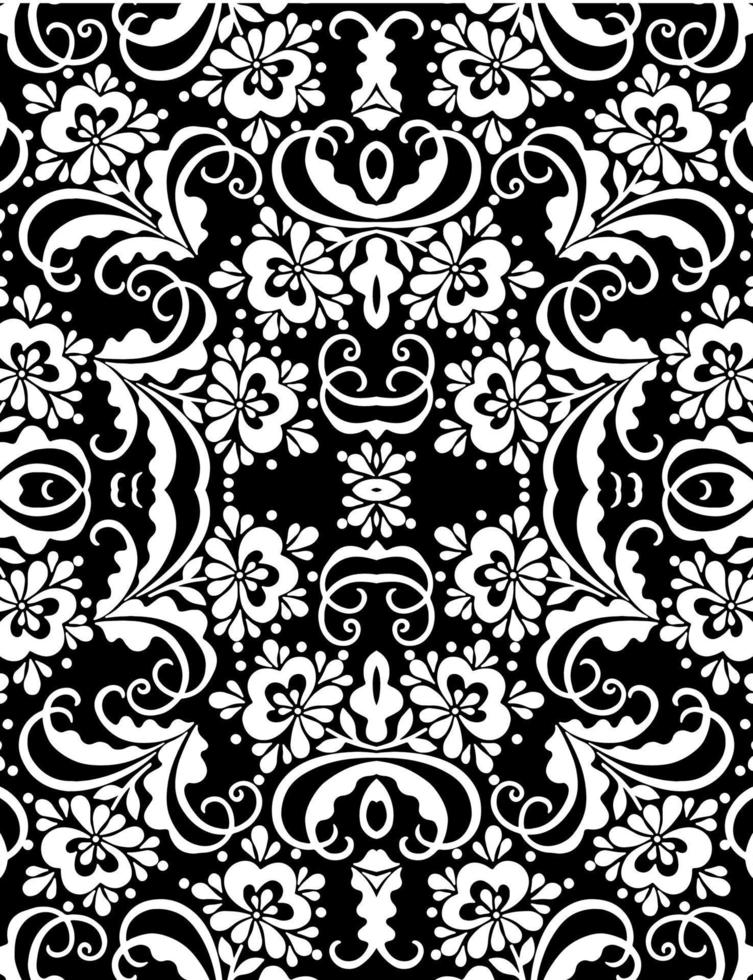 Floral Seamless ornament pattern Vector Floral pattern Tracery background Abstract ornament Ornamental seamless pattern