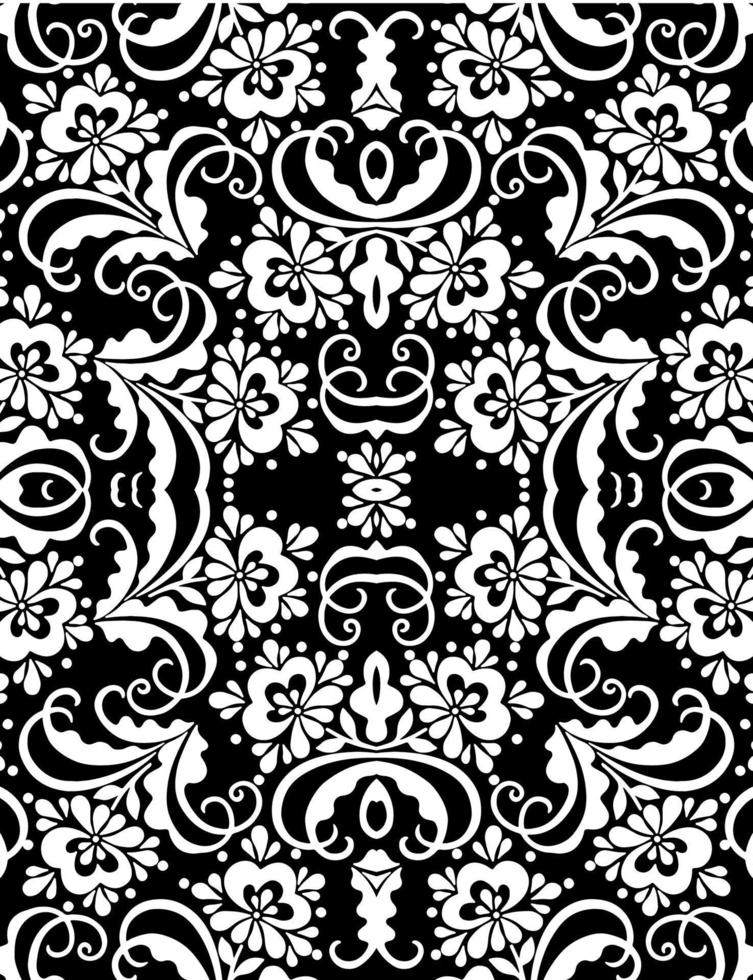 patrón de ornamento floral sin costura patrón floral de vector fondo de tracería ornamento abstracto patrón sin costura ornamental