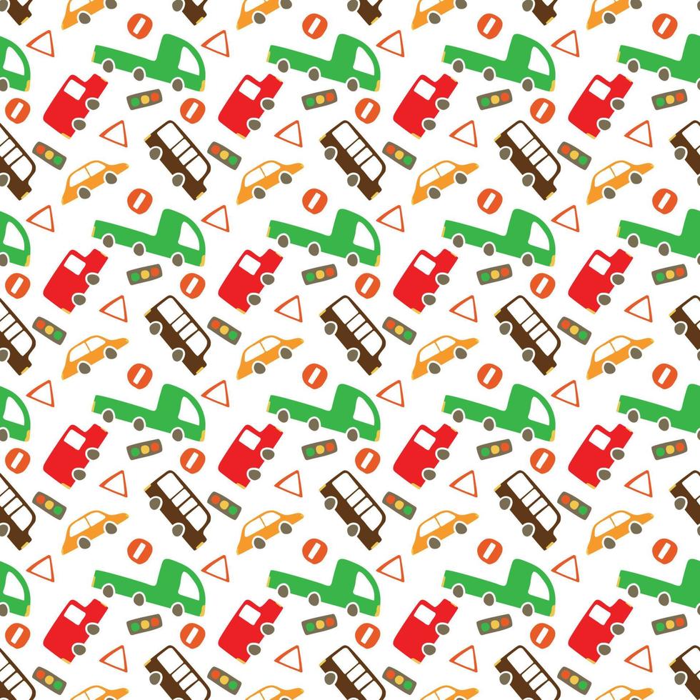 illustration car doodle vector cartoon cute handdrawn pattern design