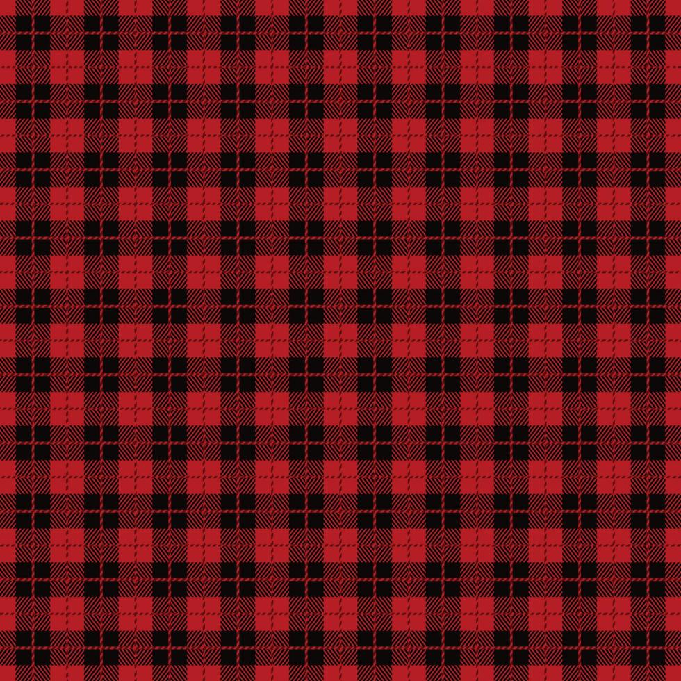 Black Red tartan plaid Scottish seamless pattern Texture from tartan plaid tablecloths vector