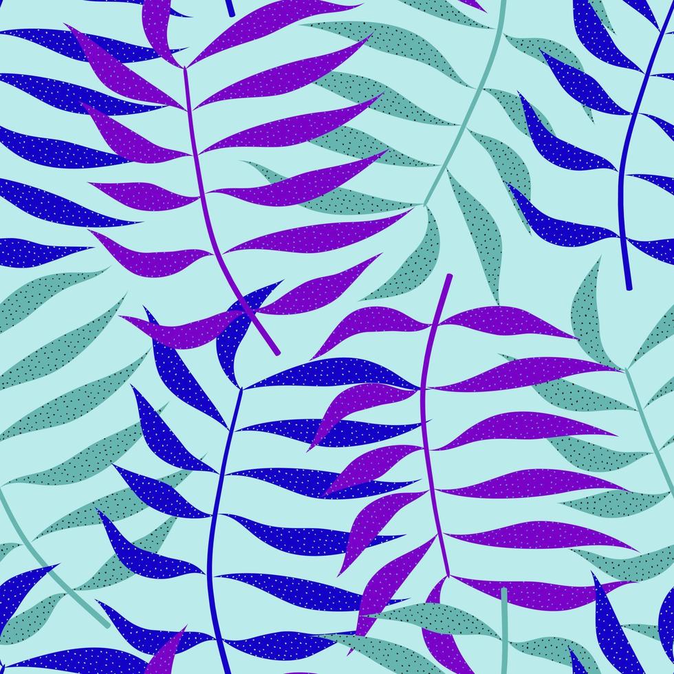 Floral seamless pattern with leaves. tropical background vector