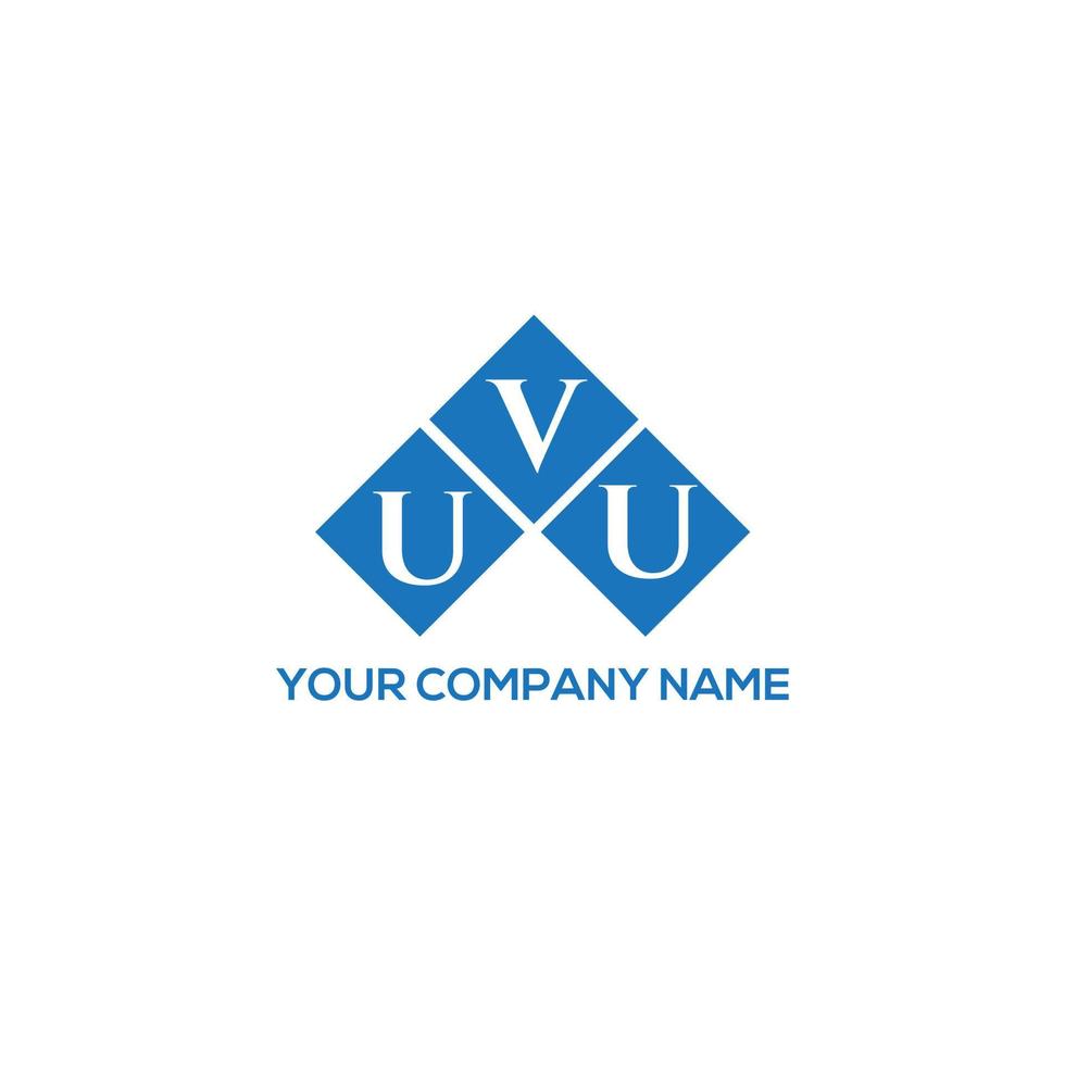diseño de logotipo de letra uvu sobre fondo blanco. concepto de logotipo de letra de iniciales creativas uvu. diseño de letras uvu. vector